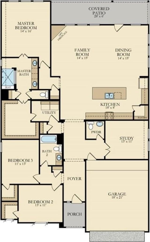 11119 Alpenhorn Pl, Tomball, TX 77375 - view of floor plan / room layout