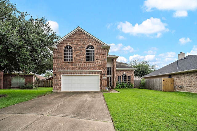 14711 Trailbrook Dr, Houston, TX 77095 - traditional home with brick siding, an attached garage, and driveway