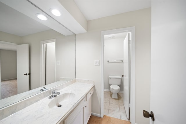14708 Perthshire Rd Unit F, Houston, TX 77079 - bathroom with vanity and tile patterned floors