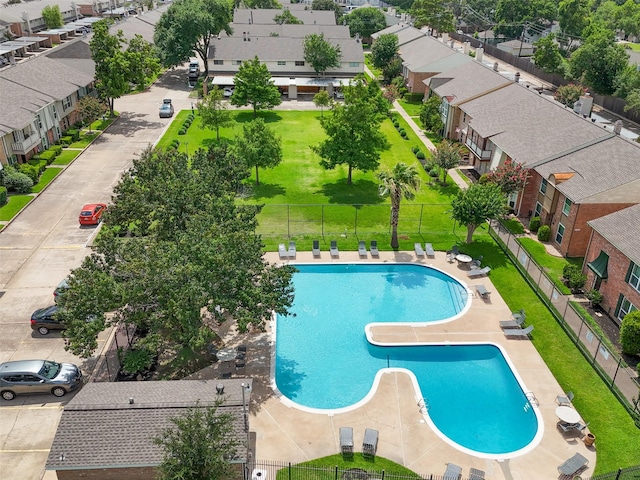 14708 Perthshire Rd Unit F, Houston, TX 77079 - community pool with a residential view