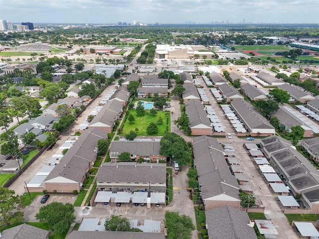 14708 Perthshire Rd Unit F, Houston, TX 77079 - aerial view of property and surrounding area with nearby suburban area