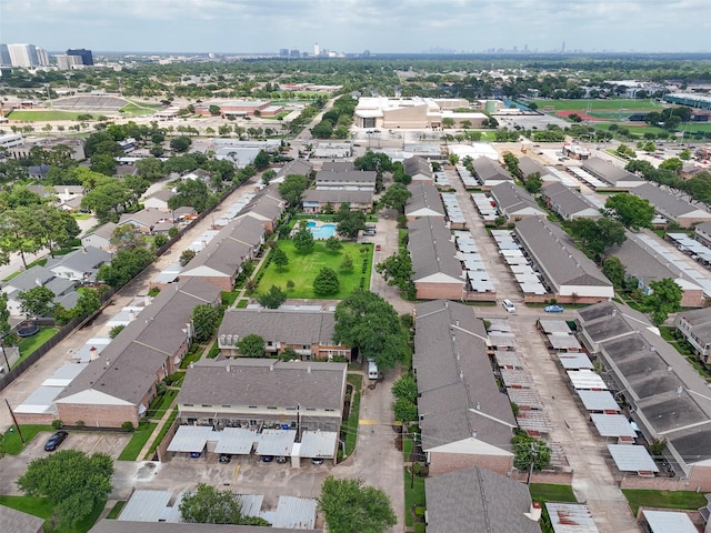 14708 Perthshire Rd Unit F, Houston, TX 77079 - aerial view of property and surrounding area with nearby suburban area