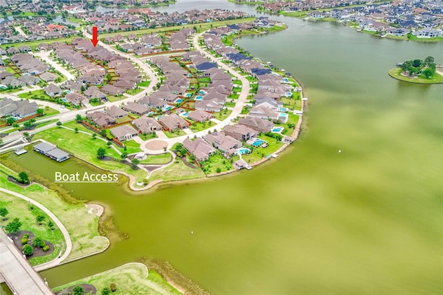 10614 Hazel Hills Dr, Cypress, TX 77433 - aerial view of property and surrounding area featuring nearby suburban area and a nearby body of water