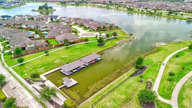 10614 Hazel Hills Dr, Cypress, TX 77433 - aerial perspective of suburban area with a large body of water