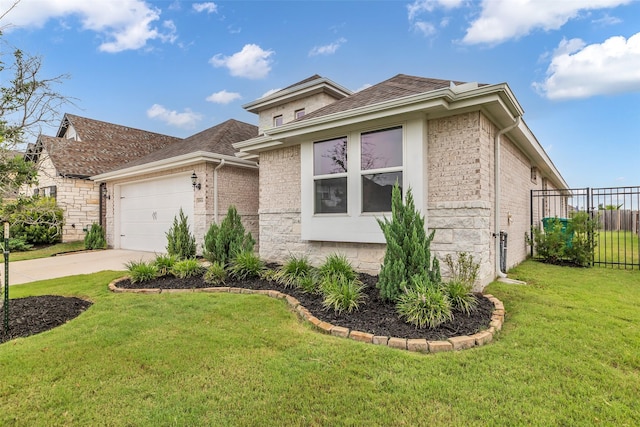 10614 Hazel Hills Dr, Cypress, TX 77433 - view of front facade featuring concrete driveway, brick siding, a garage, and a shingled roof