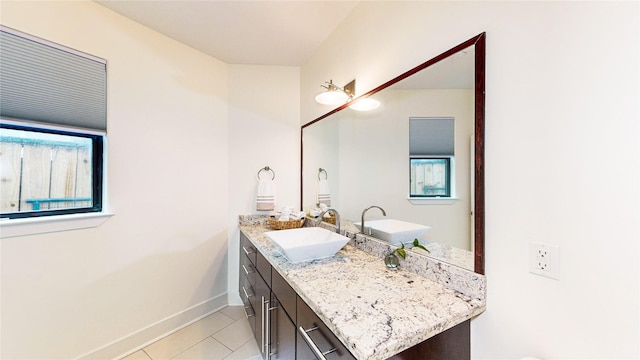 1767 Michigan St, Houston, TX 77006 - bathroom featuring vanity and tile patterned flooring