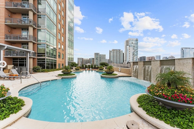 2207 Bancroft St Unit 1104, Houston, TX 77027 - community pool with a city view