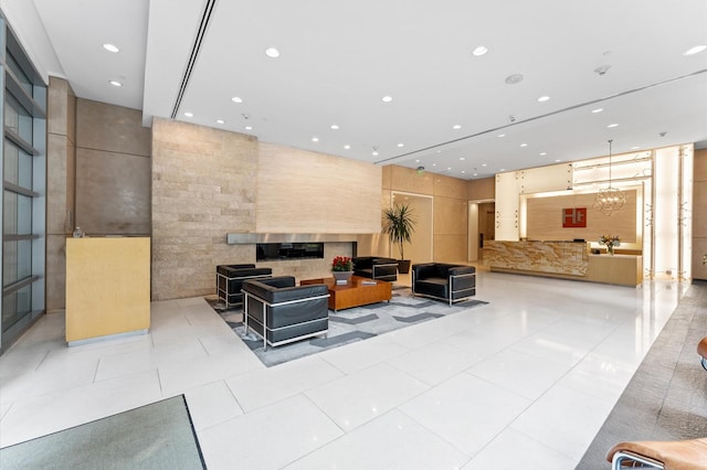 2207 Bancroft St Unit 1104, Houston, TX 77027 - building lobby with recessed lighting