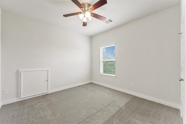 14251 Archer County Trl, Cypress, TX 77429 - spare room with a ceiling fan and carpet flooring