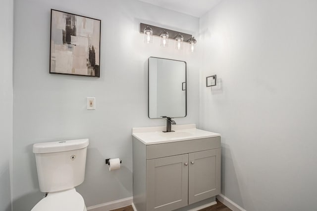 8419 Sterlingshire St, Houston, TX 77078 - half bathroom with vanity and toilet