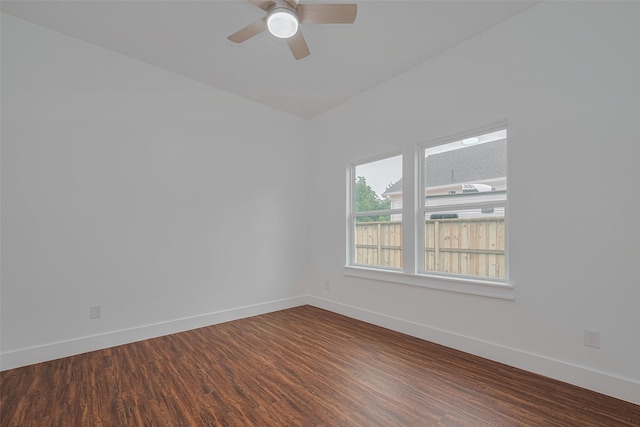 515 Briarcliff Dr, Houston, TX 77076 - spare room with dark wood finished floors and ceiling fan