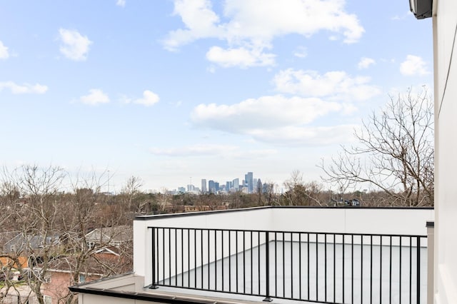 1805 Sakowitz St, Houston, TX 77020 - wooden deck with a view of skyline