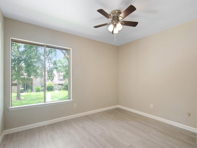11624 Village Place Dr Unit 327, Houston, TX 77077 - empty room featuring light wood-style flooring and ceiling fan