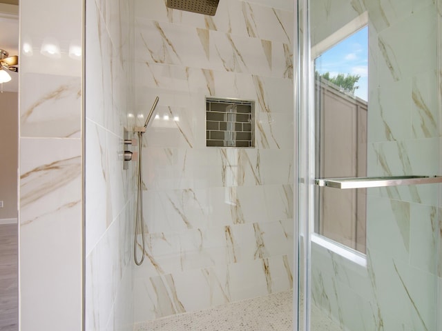 11624 Village Place Dr Unit 327, Houston, TX 77077 - bathroom featuring a marble finish shower