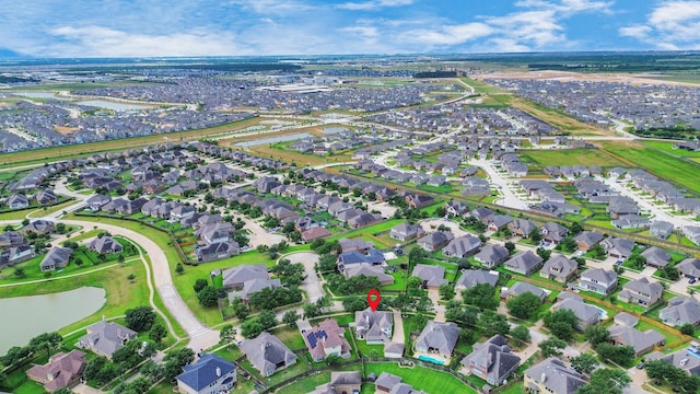 20902 Montana Bend Ln, Cypress, TX 77433 - aerial overview of property's location featuring a nearby body of water and nearby suburban area