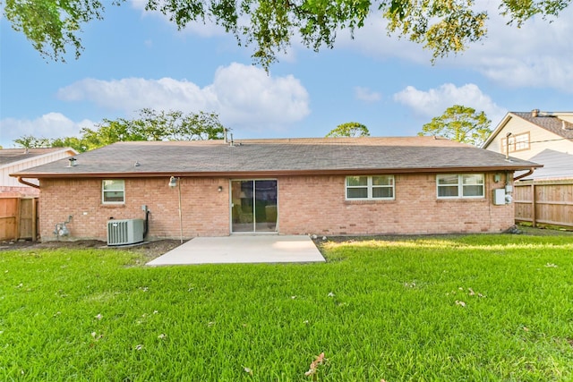 10410 Collingswood Rd, La Porte, TX 77571 - rear view of house featuring brick siding, a patio area, and roof with shingles