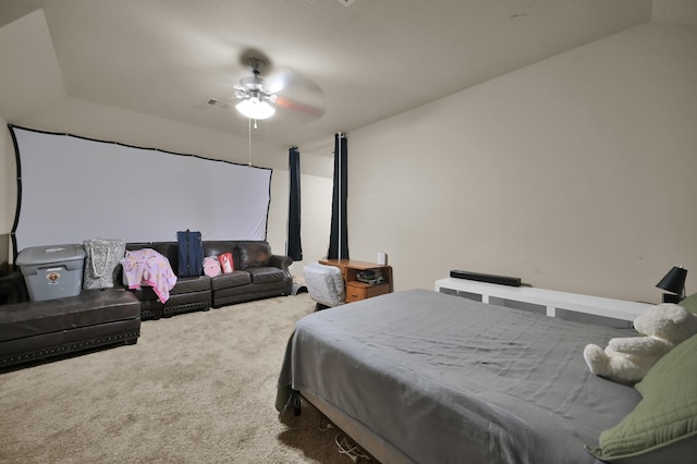 7455 Durango Creek Dr, Magnolia, TX 77354 - bedroom with carpet flooring and a ceiling fan