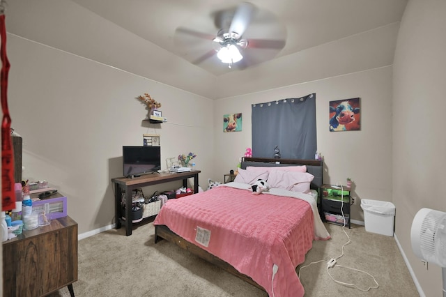 7455 Durango Creek Dr, Magnolia, TX 77354 - bedroom featuring carpet flooring and ceiling fan