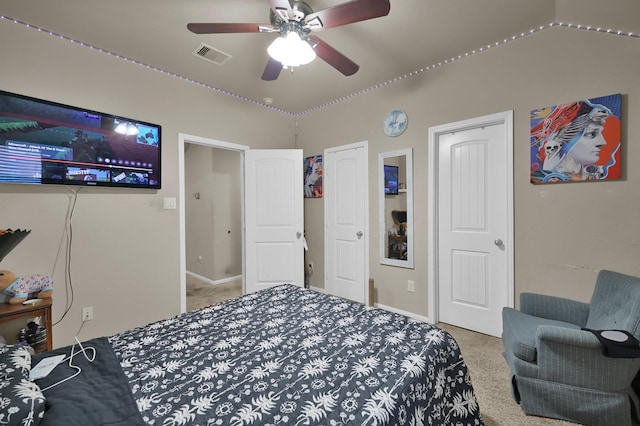 7455 Durango Creek Dr, Magnolia, TX 77354 - bedroom with carpet and a ceiling fan