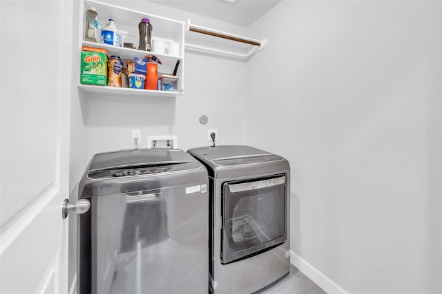 12326 Sabine Point Dr, Humble, TX 77346 - washroom featuring separate washer and dryer