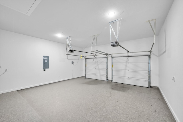 30218 Indigo Falls Dr, Brookshire, TX 77423 - garage with electric panel and a garage door opener