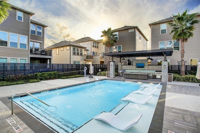 3226 Longleaf Meadows Dr, Houston, TX 77063 - community pool featuring a hot tub and a patio area
