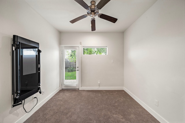 3929 Tulane Oak Dr, Houston, TX 77018 - unfurnished room featuring carpet flooring and ceiling fan