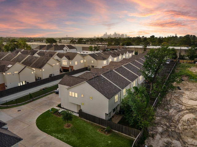 3929 Tulane Oak Dr, Houston, TX 77018 - aerial view at dusk of a residential view
