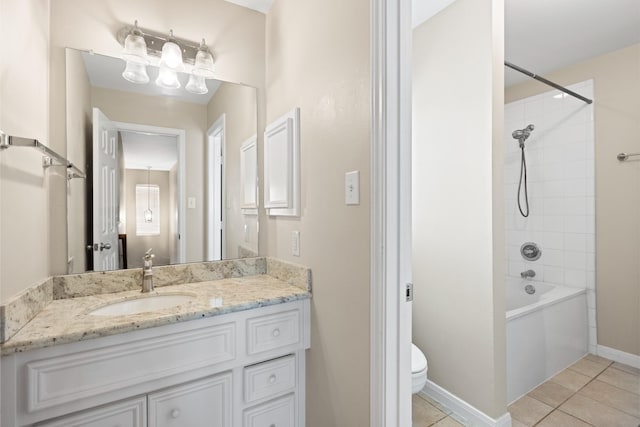 1708 Dennis St, Houston, TX 77004 - bathroom featuring vanity, tile patterned floors, and bathing tub / shower combination