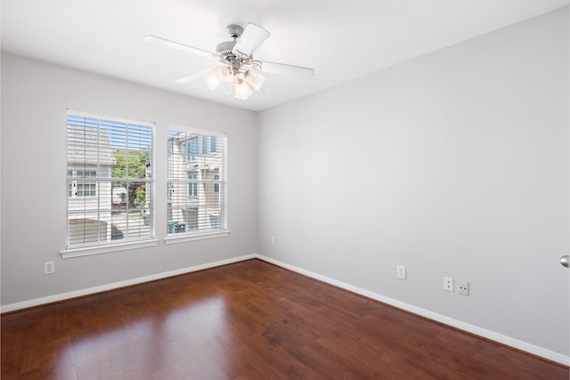 1708 Dennis St, Houston, TX 77004 - unfurnished room with wood finished floors and a ceiling fan