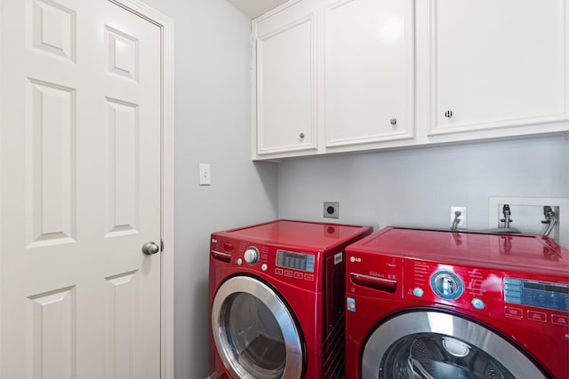 1708 Dennis St, Houston, TX 77004 - washroom featuring cabinet space and independent washer and dryer