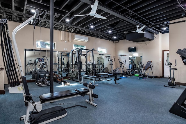 5 Corkwood Rd, Trinity, TX 75862 - gym with an AC wall unit