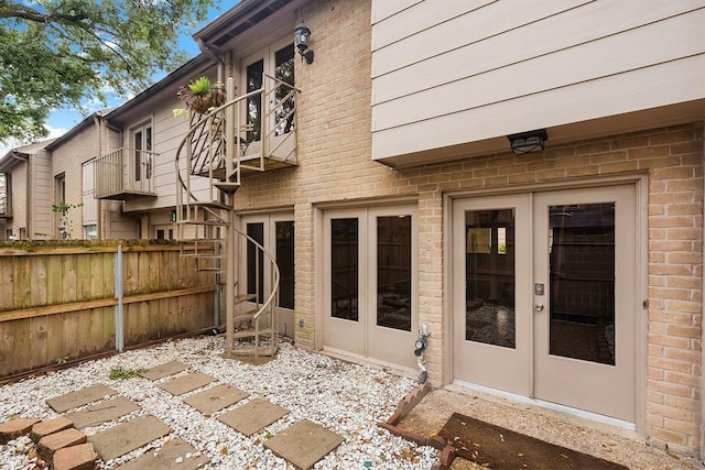 5830 Sampley Way Unit 5830, Houston, TX 77092 - view of patio with french doors