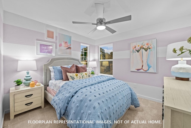 20530 Draper Rd, Tomball, TX 77377 - bedroom featuring carpet flooring and a ceiling fan