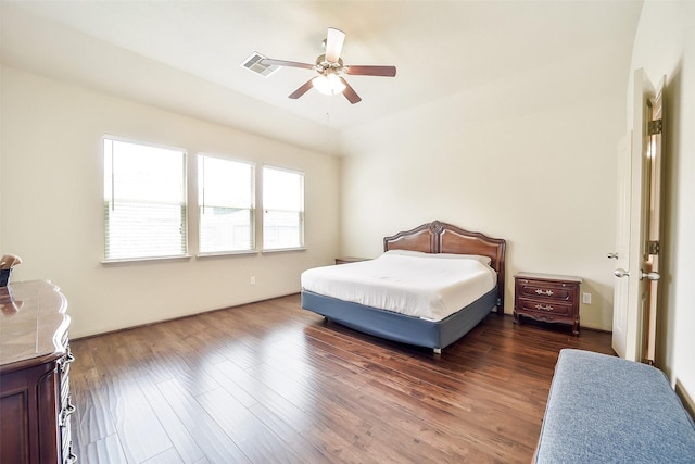2614 Maverick Park Ln, Katy, TX 77449 - bedroom featuring wood finished floors and ceiling fan