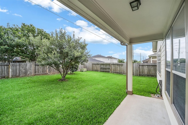 2614 Maverick Park Ln, Katy, TX 77449 - fenced backyard featuring a patio