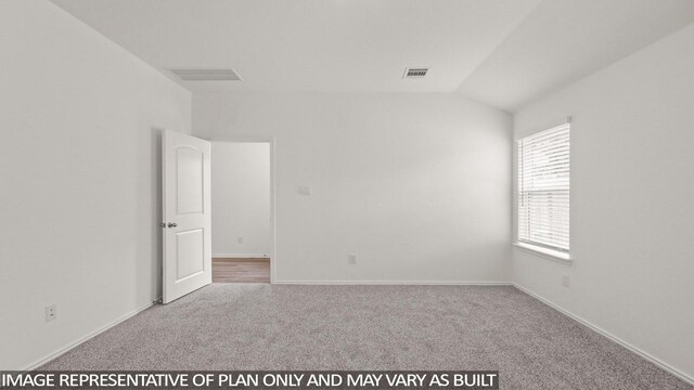 546 Belle Springs Ln, Conroe, TX 77301 - unfurnished room with carpet floors and vaulted ceiling