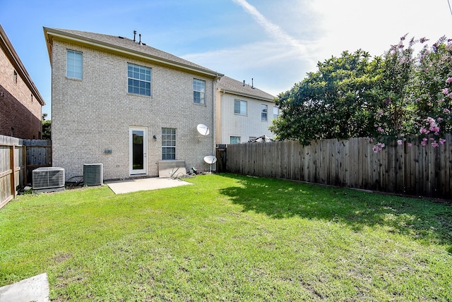 14431 Basalt Ln, Houston, TX 77077 - back of house featuring a patio area, a fenced backyard, and brick siding