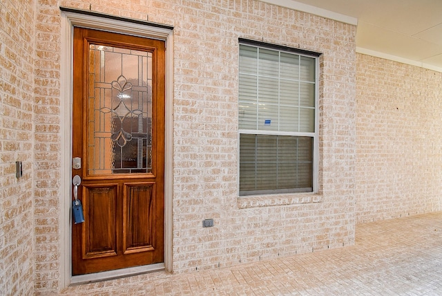14431 Basalt Ln, Houston, TX 77077 - property entrance featuring brick siding