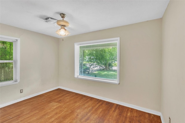 11515 Duane St, Houston, TX 77047 - spare room with wood finished floors and ceiling fan