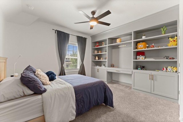 22 Mayapple Blossom Pl, Tomball, TX 77375 - carpeted bedroom featuring a ceiling fan
