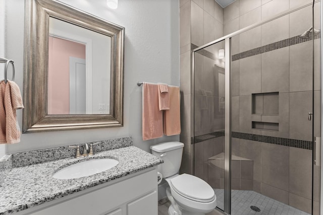 22 Mayapple Blossom Pl, Tomball, TX 77375 - bathroom with vanity and a shower stall