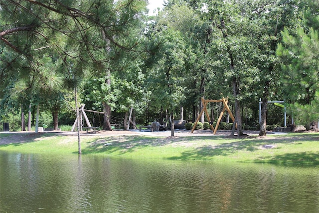 22 Mayapple Blossom Pl, Tomball, TX 77375 - view of home's community with a water view