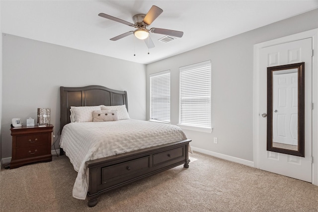 4511 Palo Pinto Dr, Houston, TX 77041 - carpeted bedroom featuring baseboards and ceiling fan