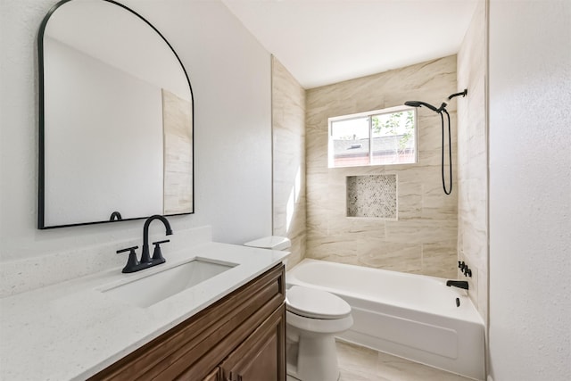 1310 Beaver Bend Rd, Houston, TX 77088 - bathroom featuring vanity and shower / bathtub combination