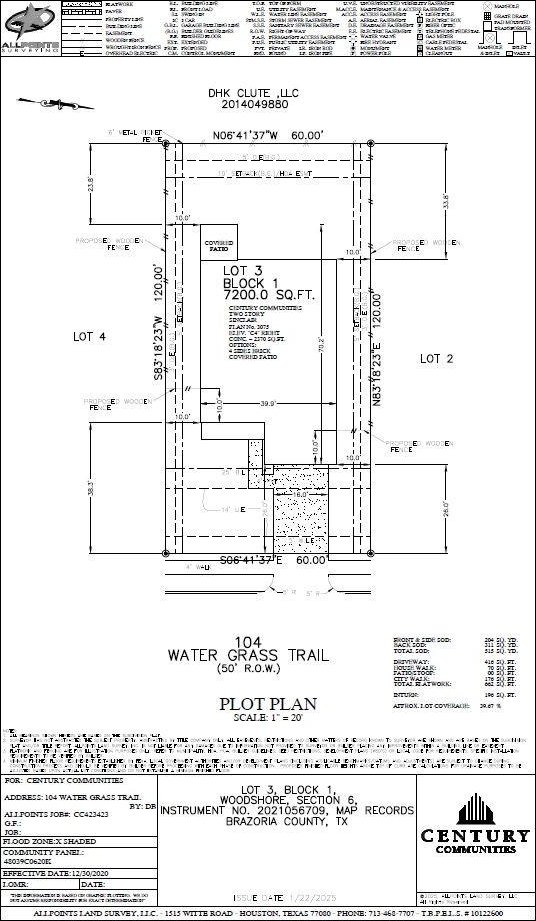 104 Water Grass Trl, Clute, TX 77531 - view of property floor plan