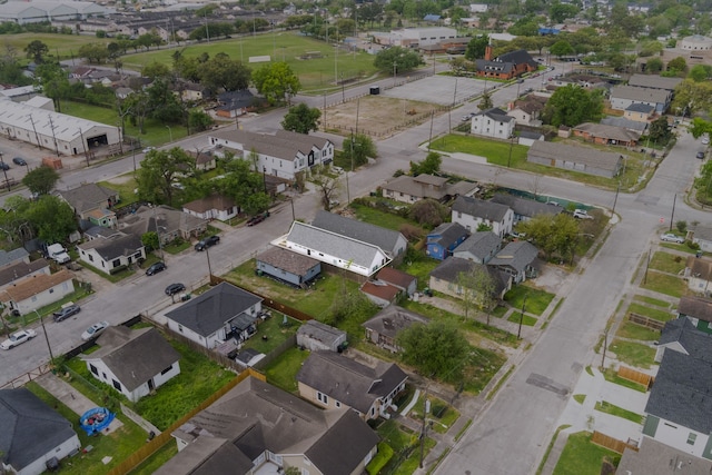 5415 Margarita St, Houston, TX 77020 - aerial view of property's location with nearby suburban area