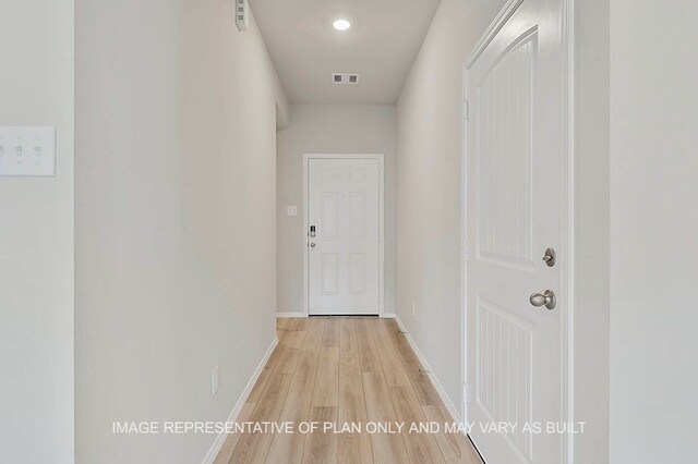 217 Rockbridge Dr, Huntsville, TX 77340 - corridor featuring light wood-style flooring and baseboards