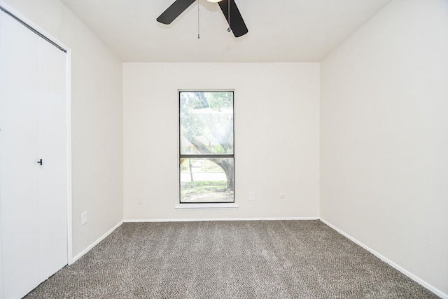 14511 Lourdes Dr, Houston, TX 77049 - unfurnished bedroom featuring carpet and ceiling fan