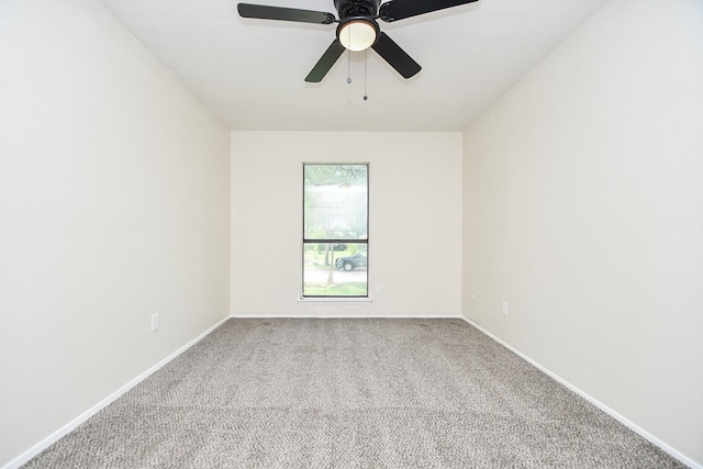 14511 Lourdes Dr, Houston, TX 77049 - carpeted empty room with baseboards and ceiling fan